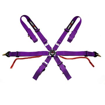 DriftShop 6 Point Harness Purple FIA Approved 8853