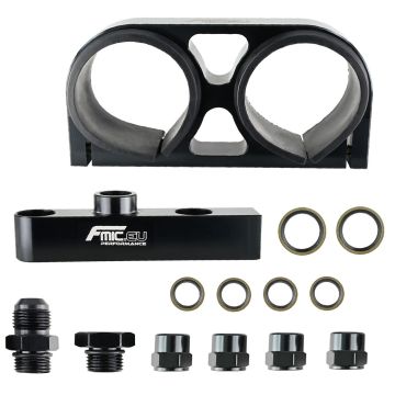 FMIC.EU držák pro 2 palivová čerpadla Typ 044 s AN10 palivovou lištou