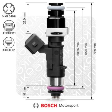 Nuke Performance Vstřikovač Bosch 2200cc NGI2 65mm EV14L