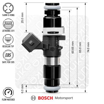 Nuke Performance Bosch Sada vstřikovačů 1462cc 65mm EV14L 6pcs