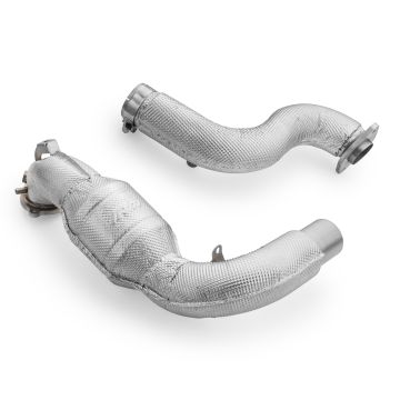 Downpipe RM Motors pro Mercedes Amg A35 GPF W177 se silencerem a tepelným štítem