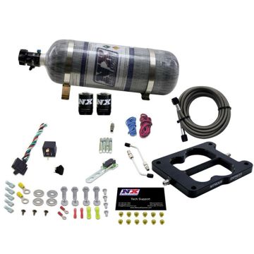 Q-Jet Spreadbore Nitrous System 50-300Hp with 12Lb Carbon Bottle Nitrous Express NX 30080-12