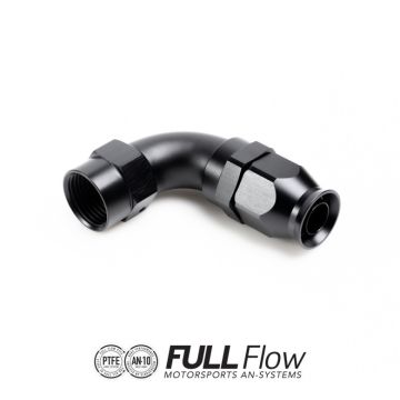 Nuke Performance Full Flow PTFE Hose End Fitting 90 Degree AN-12