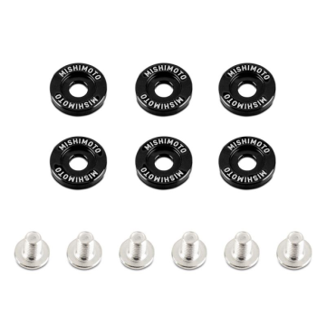 Mishimoto Fender Washer Kit Small 6pcs Black