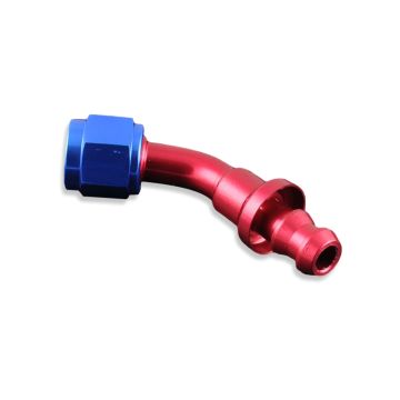 Koncovka 45' AN4 Push-On Červená