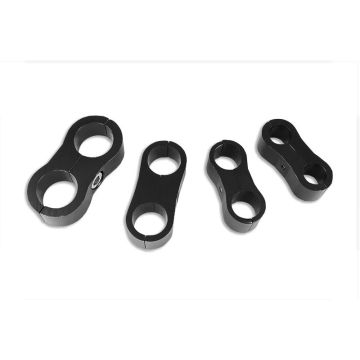 Dvojitý úchyt hadic AN8 černý