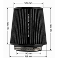 Kuželový vzduchový filtr FMIC.Pro délka 100mm montážní průměr 80mm Modrý-6