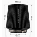 Kuželový vzduchový filtr FMIC.Pro délka 125mm montážní průměr 80mm černý-7