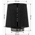 Vzduchový kuželový filtr FMIC.Pro délka 175mm montážní průměr 76mm Modrý-6