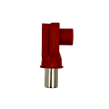 Ecumaster Connector RL00801-35RE; 8.0MM; RADLOK-35MM; Red