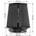 Kuželový vzduchový filtr FMIC.Pro délka 200mm montážní průměr 102mm-7