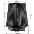 Vzduchový kuželový filtr FMIC.Pro délka 200mm montážní průměr 80mm Červený-7