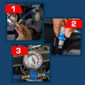 Přípravek CarFix 5v1 pro doplnění klimatizace R1234yf 235ml + hadice YF s manometrem-2