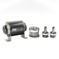 DeatschWerks In-Line Fuel Filter Kit 3/8IN Barb 5 Micron 70mm