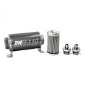 DeatschWerks In-Line Fuel Filter Kit -6AN 10 Micron 110mm