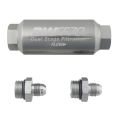 DeatschWerks Compact In-Line Fuel Filter Kit 10 Micron -6AN 70mm
