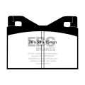 DP126 Brake Pads ULTIMAX2 EBC Brakes for Audi 100 Coupe 100S BMW 1600 1602 1800 1802 2002 Volkswagen K70 1800 Ti 2000 Ti 2000 Touring