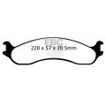 DP61266 Brake Pads GREENSTUFF EBC Brakes for Dodge B250, B2500 Cargo 2500 Van 3/4 ton B350, B3500 Cargo 3500 Van 1 ton Ram Van B2500 Ram Van B3500 Ford Econoline E250 Econoline E350 Econoline E450 F250 inc Super Duty F350 inc Super Duty