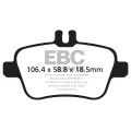 DP62157 Brake Pads GREENSTUFF EBC Brakes for Mercedes-Benz GLAClass X156 GLA180 GLAClass X156 GLA200 GLAClass X156 GLA200 4Matic GLAClass X156 GLA220 GLAClass X156 GLA220 4Matic GLAClass X156 GLA250 GLAClass X156 GLA250 4Matic