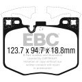 DP62302 Brake Pads GREENSTUFF EBC Brakes for BMW X3 G01 X4 G02 X5 G05 X6 G06 X7 G07 BMW X3 G01 X3M X4 iX 50 iX M60