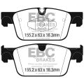DP42305R Brake Pads YELLOWSTUFF EBC Brakes for Volvo S90 T4 S90 T5 S90 T6 S90 T8 S90 D3 S90 D4 S90 D5 V90 T4 V90 T5 V90 T6 V90 T8 V90 D3 V90 D4 V90 D5 XC60 2nd Gen T4 XC60 2nd Gen T5 XC60 2nd Gen B4 XC60 2nd Gen D4 Volvo S60 T5 S60 T6 S90 V60 V60 Cross Co-2