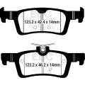 DPX2319 Brake Pads ULTIMAX2 EBC Brakes for Ford Fiesta Mk8 Fiesta Active Ford COMMERCIAL Fiesta Sport Van Fiesta Mk8 ST