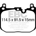 DP42393R Brake Pads YELLOWSTUFF EBC Brakes for BMW 1 Series F40 116 1 Series F40 118 1 Series F40 120 1 Series F40 128 1 Series xDrive F40 120 1 Series xDrive F40 M135 2 Series Gran Coupe F44 218 2 Series Gran Coupe F44 220d X2 xDrive F39 MINI BMW X2 M235