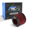 Vzduchový kuželový filtr FMIC.Pro délka 100mm montážní průměr 76mm Červený-1
