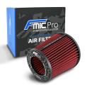 Vzduchový kuželový filtr FMIC.Pro délka 150mm montážní průměr 76mm Červený-1