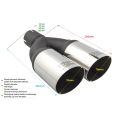 Univerzální koncovka tlumiče výfuku kulatá 76mm délka 230mm montážní průměr 55mm