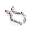 Downpipe BMW M5 F90 katalyzátory HJS 300 CPSI EURO 6