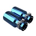 Titanium Exhaust Tips Blue Restomotive
