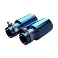 Titanium Exhaust Tips Blue Restomotive