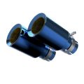 Titanium Exhaust Tips Blue Restomotive