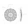 Axiální tlačný ventilátor SPAL 12V VA10-AP10/C-61S 305 MM