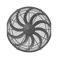 Axiální tlačný ventilátor SPAL 12V VA18-AP71/LL-42S BT KS 385 MM