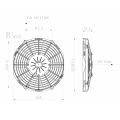 Axiální sací ventilátor SPAL 12V VA11-AP8/C-29A 255 MM