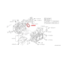 Těsnění klikové hřídele zadní OEM 806786040 for Subaru Impreza Forester EJ20 EJ205 EJ207 EJ255 EJ257