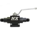 Lightweight Billet Aluminum In-Line Ball Valve 1/2 Inch I.D. with 8AN Fittings Nitrous Express NX 15159-8