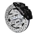 Wilwood 140-10738 Forged Dynapro 6 Hub Přední brzdová sada 12.19 vrtaná černá Cadillac Chevrolet GMC Pontiac