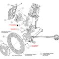 Wilwood 140-13886-D AERO6 Big Brake Kovaný přední brzdový kit 14.00 vrtaný černý Ford