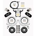 Wilwood 140-13888-D AERO4-MC4 Big Brake Parking Kovaný zadní brzdový kit 14.00 vrtaný černý Ford