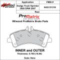 Brzdové desky Wilwood 150-D1318K PM ProMatrix D1318 Street Performance Racing Pads .785