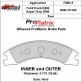 Brzdové desky Wilwood 150-D1330K PM ProMatrix D1330 Street Performance Racing Pads .77