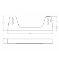 Konzole na boční uchycení sedačky FMIC.Pro 400 × 125 mm-4