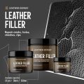 Leather Expert Leather Filler Black černý pružný tmel na opravu děr prasklin a poškození kůže 50ml-2
