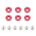 Mishimoto Fender Washer Kit Small 6pcs Red
