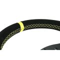 Sportovní volant FMIC.Pro D-Shape semišový 325mm odsazení 42mm žlutý-5
