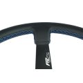 Sportovní volant FMIC.Pro Track kůže 350mm odsazení 90mm modrý-4