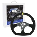 Sportovní volant FMIC.Pro D-Shape semišový 325mm odsazení 42mm žlutý
